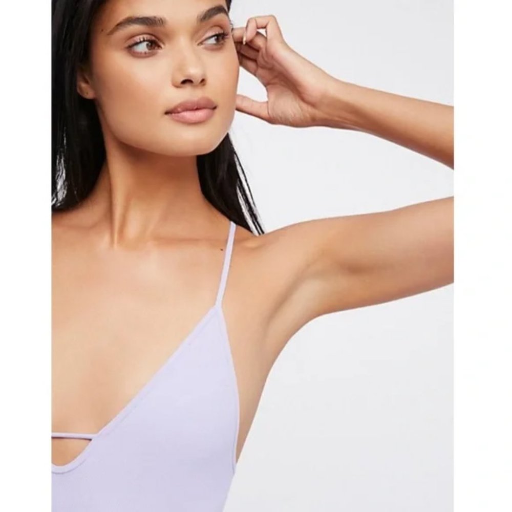 New Intimately Free People Move Along ribbed cutout keyhole dainty bodysuit - Picture 3 of 11